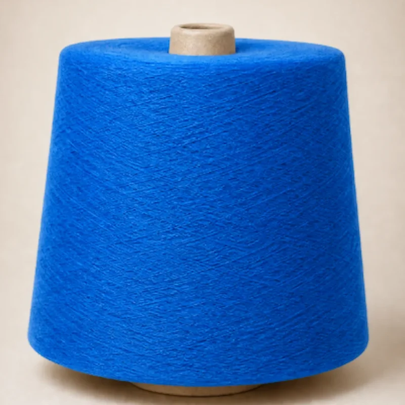 Sợi cotton mercerized JC60S1 màu xanh dương Cone sợi cotton mercerized JC60S/1 màu xanh dương cho dệt kim và dệt thoi