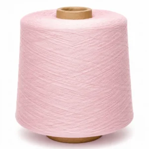 Sợi cotton mercerized màu hồng Ne20/2–Ne120/2 Cone sợi cotton mercerized nhuộm màu hồng từ 100% cotton chải kỹ