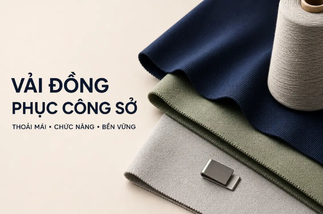 Vải đồng phục công sở theo xu hướng thoải mái, chức năng và bền vững