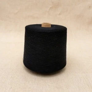 Sợi cotton chải thô 32/1 màu đen dạng cone, dùng cho dệt tất