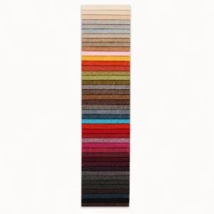 Bảng màu dọc đầy đủ của vải bố polyester 270 GSM trên nền sáng