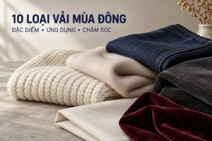 Các loại vải mùa đông: len, cashmere, denim và nhung
