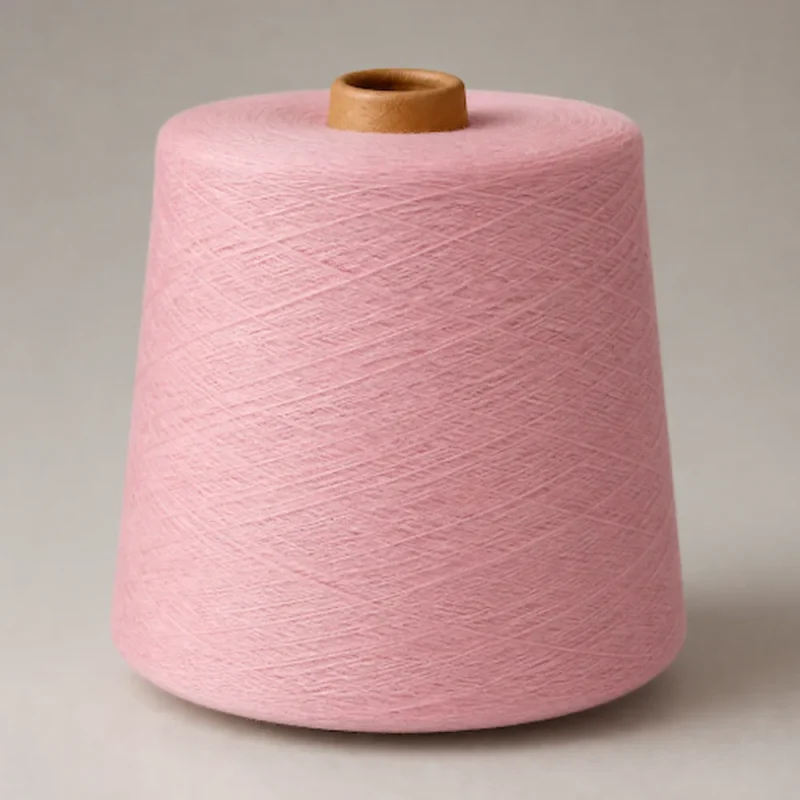 Cone sợi Modal màu hồng nhạt dùng cho dệt kim Cone sợi Modal màu hồng nhạt với bề mặt sợi quấn đều