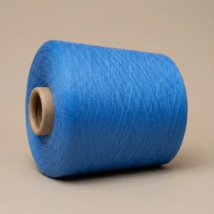 Cone sợi cotton Ne 602 mercerized màu xanh Cone sợi cotton Ne 60/2 mercerized màu xanh dùng cho dệt kim
