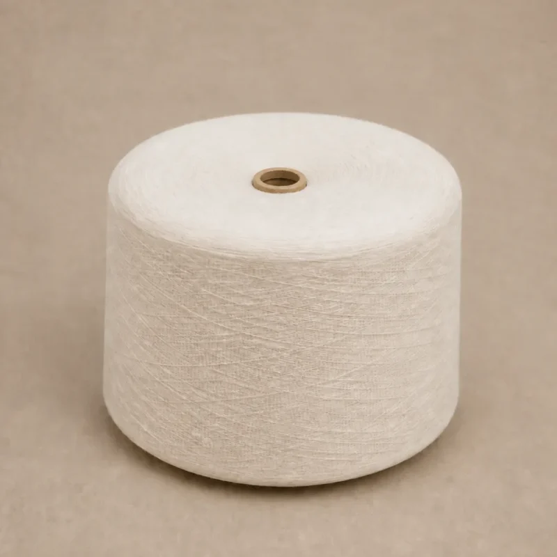 Cone sợi cotton màu trắng dạng cone cho dệt tất Cone sợi cotton màu trắng quấn đều dùng để tham khảo cho dệt tất