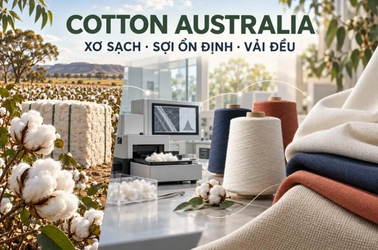 Các chỉ tiêu chất lượng xơ cotton Australia và ảnh hưởng đến sợi, vải