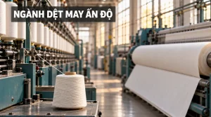 Ngành dệt may Ấn Độ với máy kéo sợi, cone sợi và cuộn vải