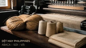 Ngành dệt may Philippines với bó xơ abaca, cone sợi và máy dệt công nghiệp