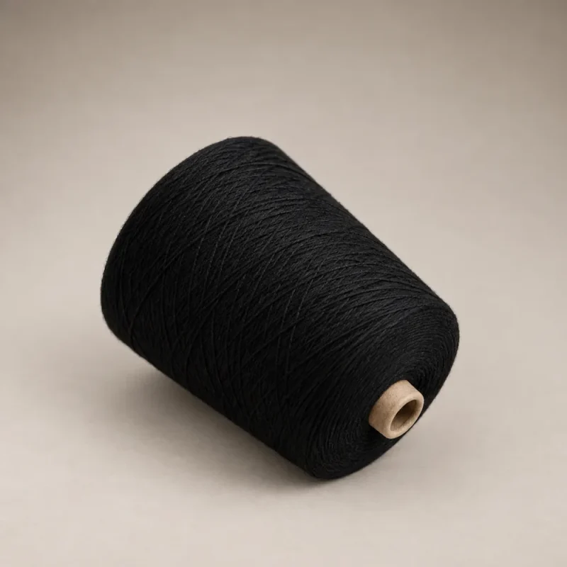 Ống sợi cotton 100% chải kỹ xử lý gas và mercerized màu đen