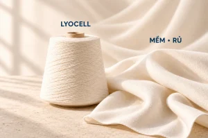 Sợi Lyocell mềm, rủ với bề mặt vải tự nhiên