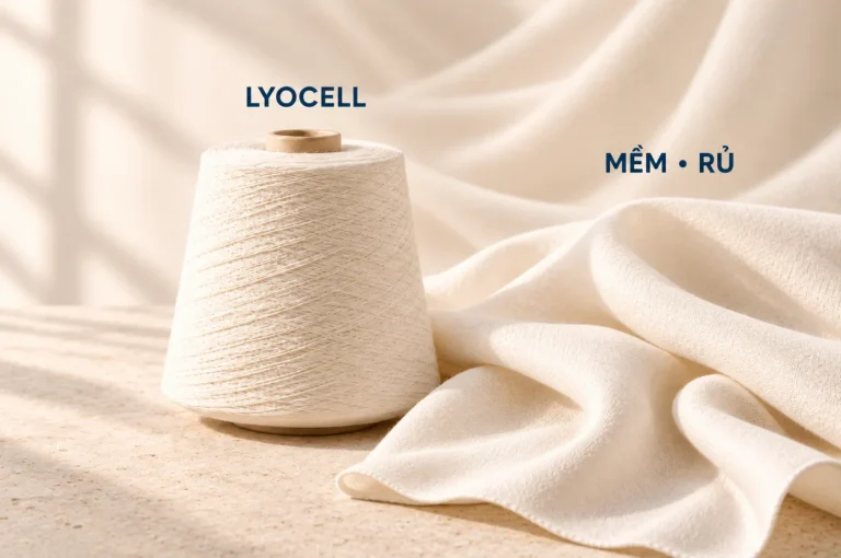 Sợi Lyocell mềm, rủ với bề mặt vải tự nhiên