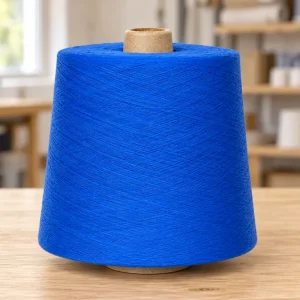 Cone sợi cotton mercerized Ne 30/2 màu xanh Cone sợi cotton mercerized Ne 30/2 màu xanh