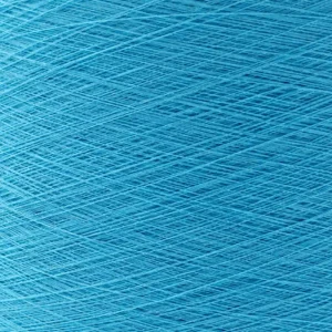 Cận cảnh bề mặt sợi tre Ne 32s/1 nhuộm màu xanh cyan